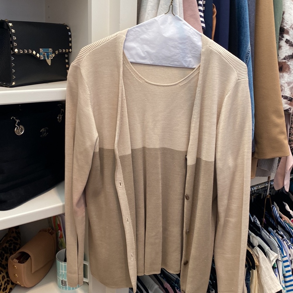 Gorgeous Color Block Sweater Set, Very Elegant - image 2